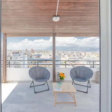 Penthouse Studio In Centre With Seaview Heraklion  Exterior photo